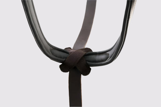 Standing Martingale Add-on for Double Neck Strap by Southlake Paws, featuring a sleek design with a knotted connection.