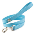 Load image into Gallery viewer, Imported Dog Leash - Frozen 2 Light Blue PU Leather w/Snowflake Embellishment
