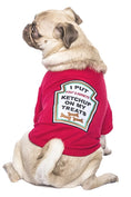 Load image into Gallery viewer, Parisian Pet 'Ketchup Licker' Halloween Dog Costume - Fun Red Outfit for Dogs & Cats
