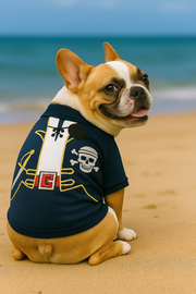 Parisian Pet 'Captain Spawrrow' Halloween Costume for Dogs & Cats – Fun Pirate Dog Costume, Pet Halloween Outfit, Red and Navy