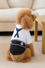 Parisian Pet 'Sailor Dog' Halloween Costume - Navy Blue Sailor Outfit for Dogs & Cats