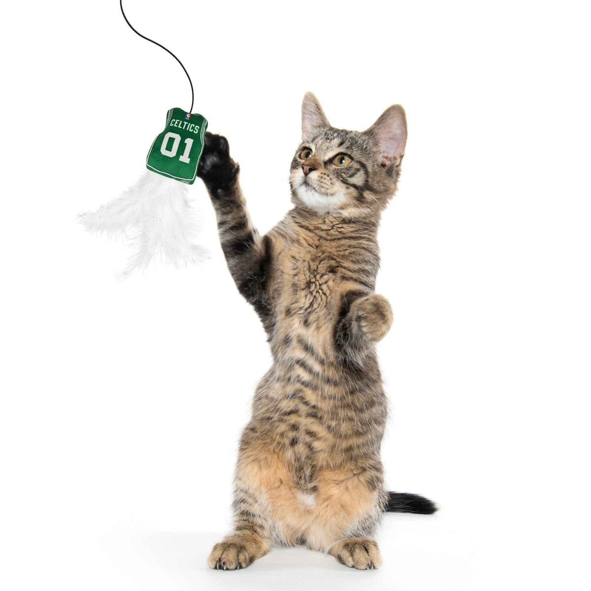 Boston Celtics Team Jersey Wand With Catnip