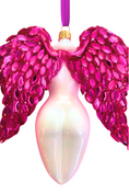 Load image into Gallery viewer, Celestina Winged Angel Sculpture Glass Ornament
