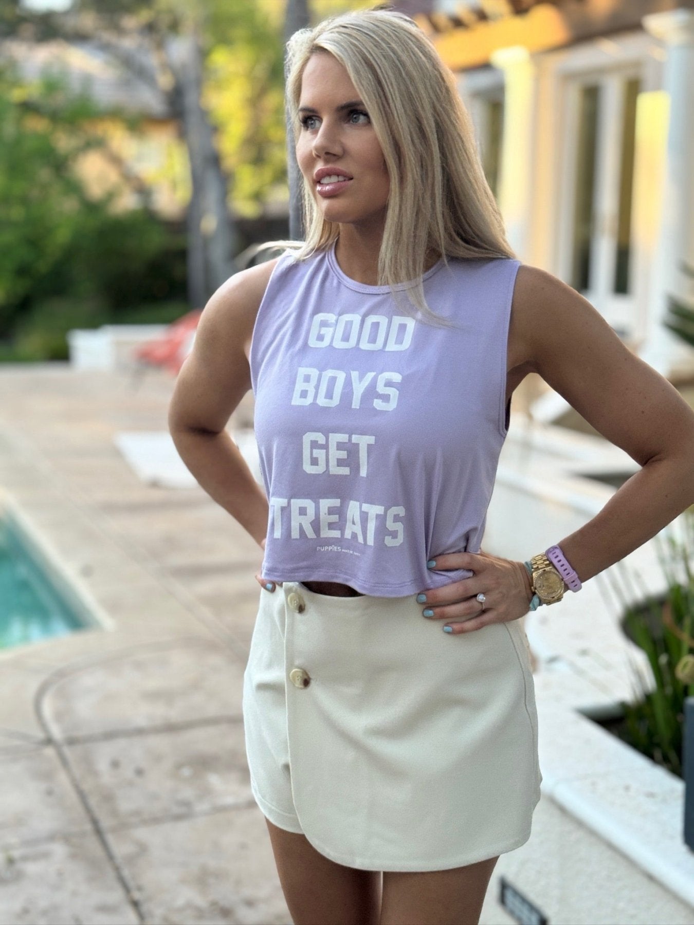 Good Boys Get Treats Crop Tank | Gift for Dog Moms | Made in USA