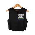 Load image into Gallery viewer, Chasing Puppies is My Cardio Crop Tank | Gift for Dog Moms
