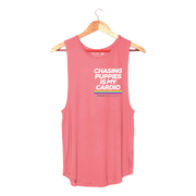 Chasing Puppies Is My Cardio Relaxed Women’s Tank | Gift for Dog Lovers