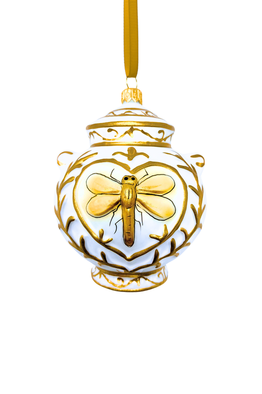 Chateau Soleil Canister Glass Ornament