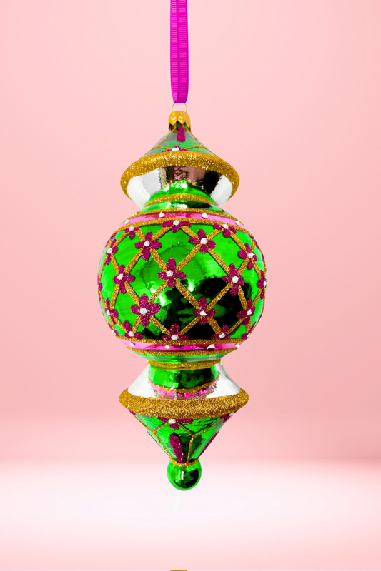 Chicago Reflector Glass Ornament - Southlake Paws