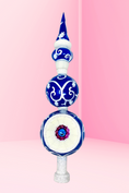 Load image into Gallery viewer, Chinoiserie Glass Finial Tree Topper - Southlake Paws
