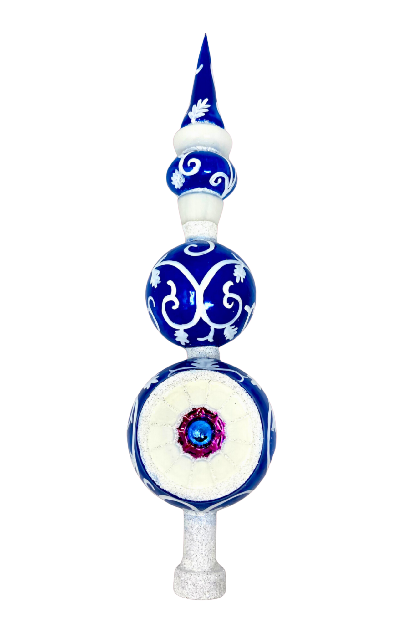 Chinoiserie Glass Finial Tree Topper - Southlake Paws