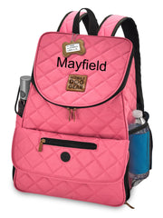 Personalized Weekender Backpack Pink