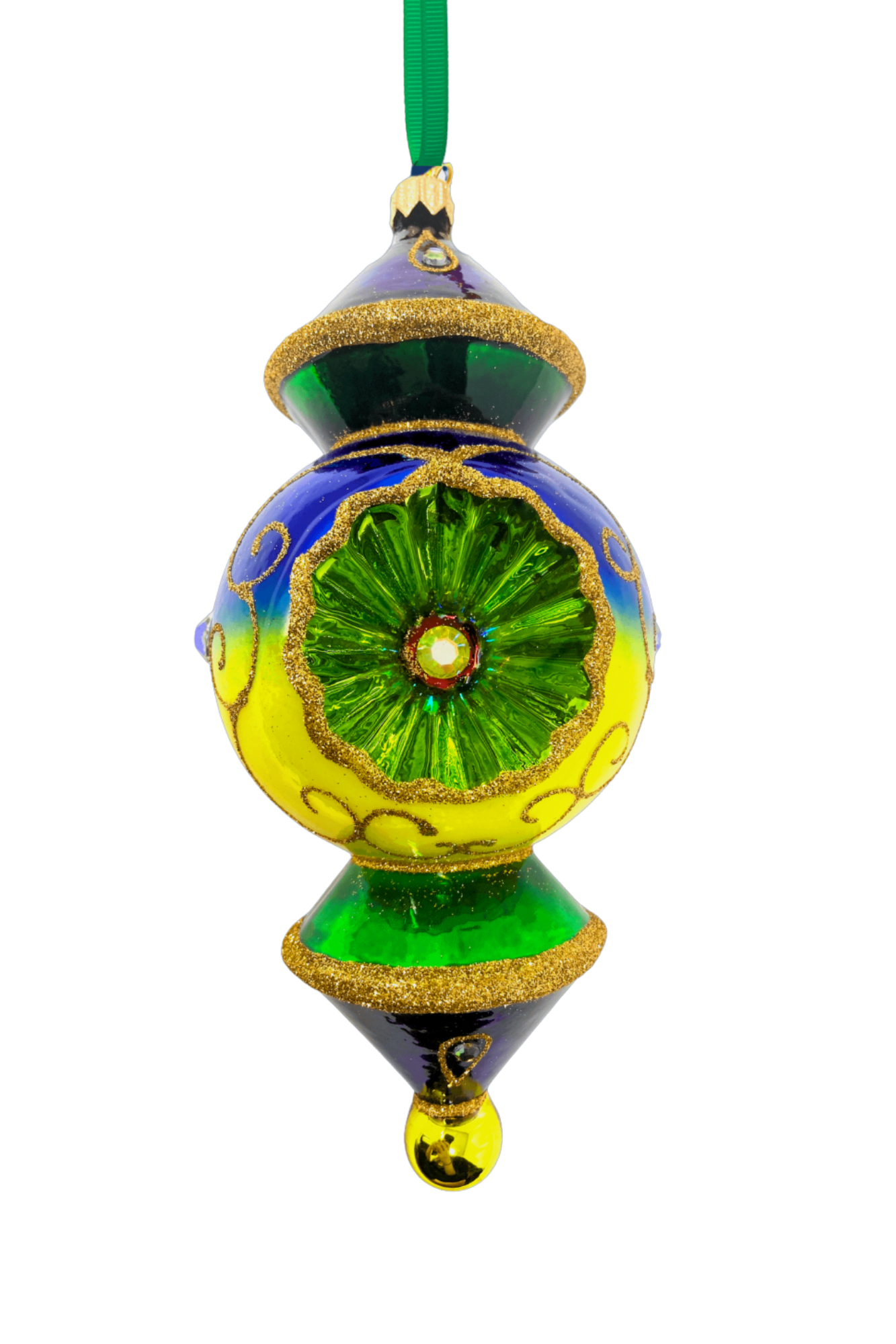 City of Lights Reflector Glass Ornament - Southlake Paws
