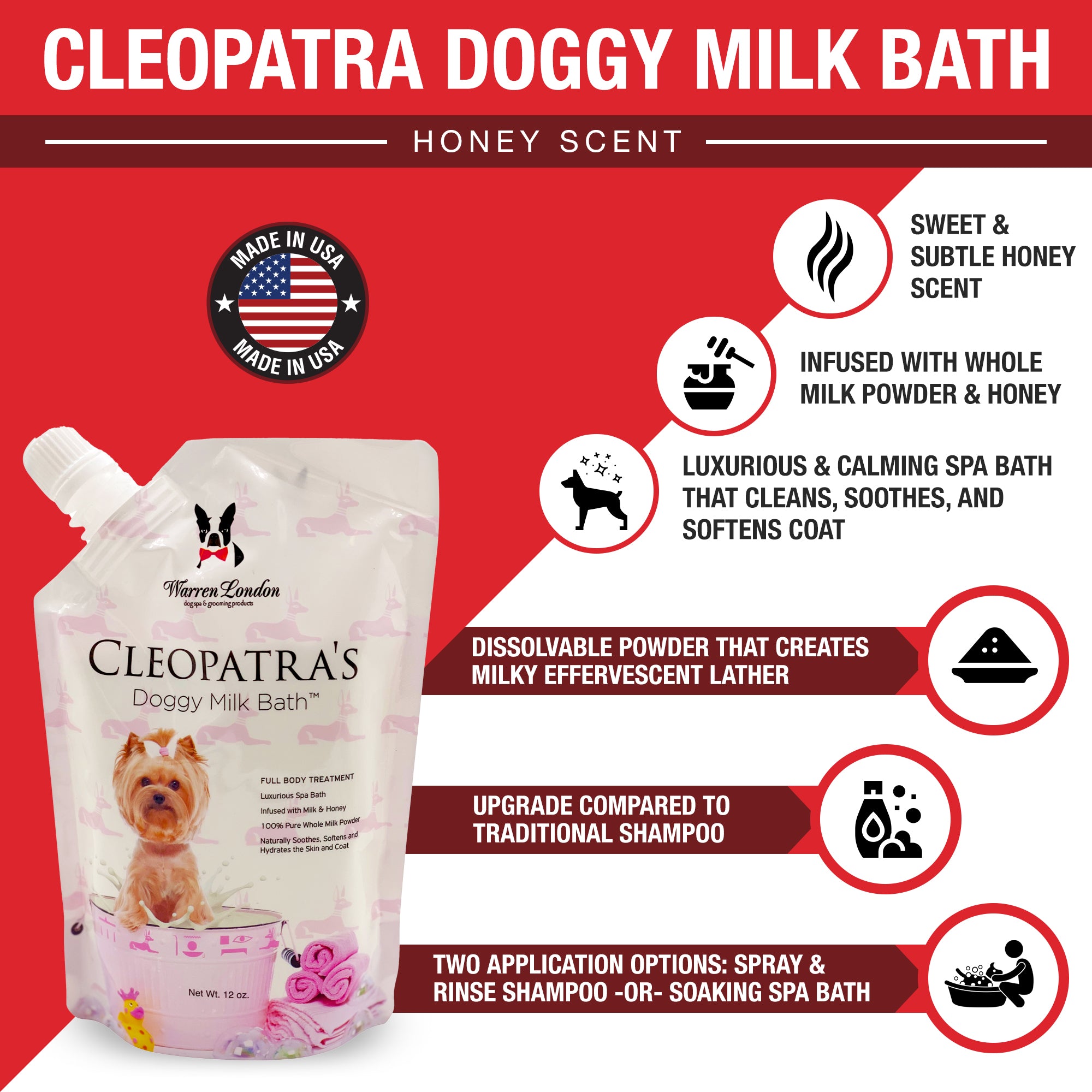 Cleopatra's Doggy Milk Bath - Southlake Paws