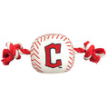 Load image into Gallery viewer, Cleveland Guardians Nylon Baseball Rope Toy
