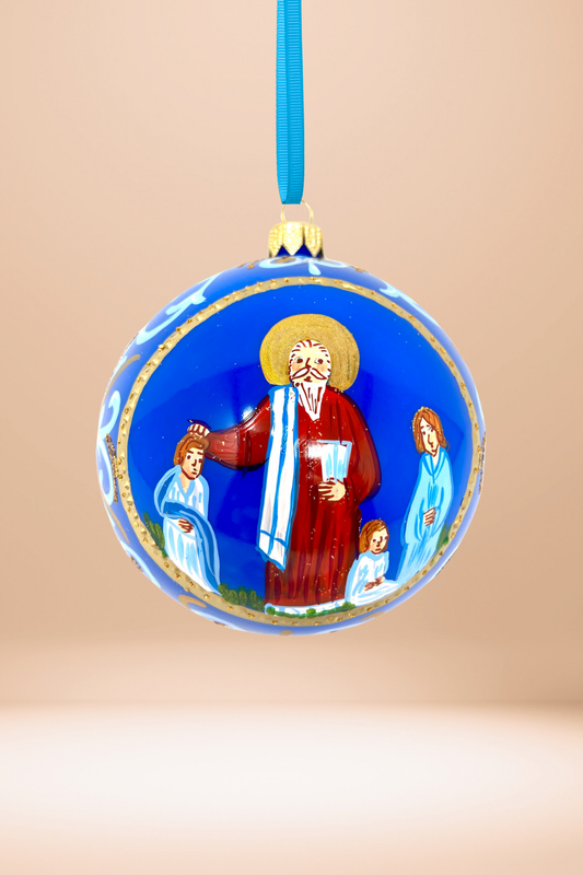 Byzantine Holiday Glass Bauble - Constantine - Southlake Paws