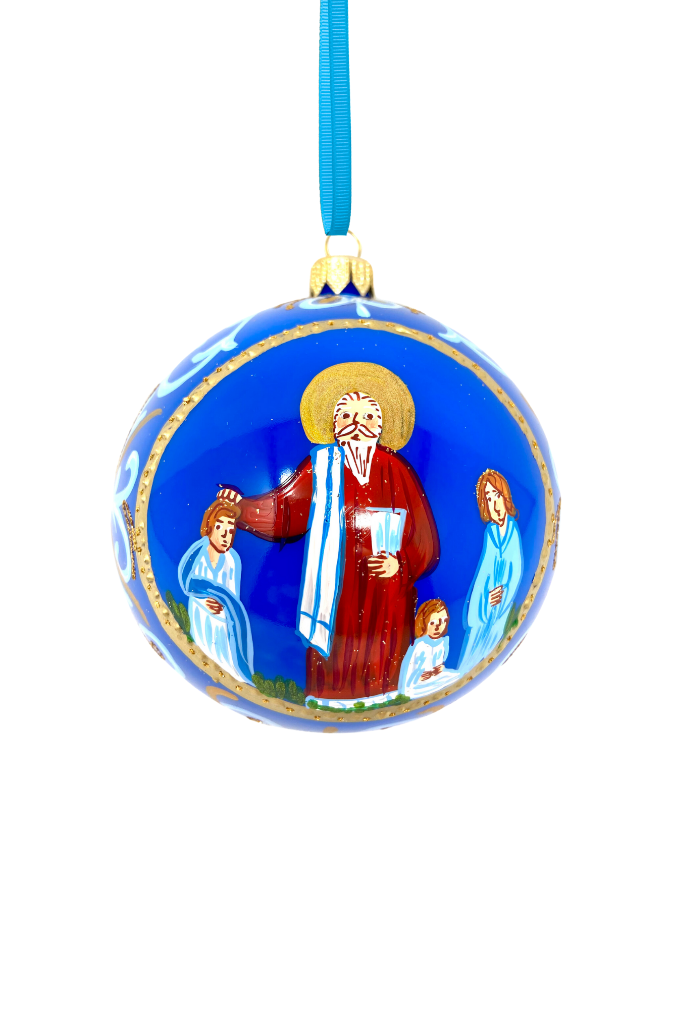 Byzantine Holiday Glass Bauble - Constantine - Southlake Paws