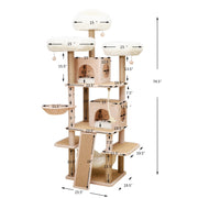 Cat Tower for Indoor Cats Multi-Level Cats Playhouse tree