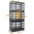 Load image into Gallery viewer, 37" Stackable Heavy Duty Dog Kennel 371D04
