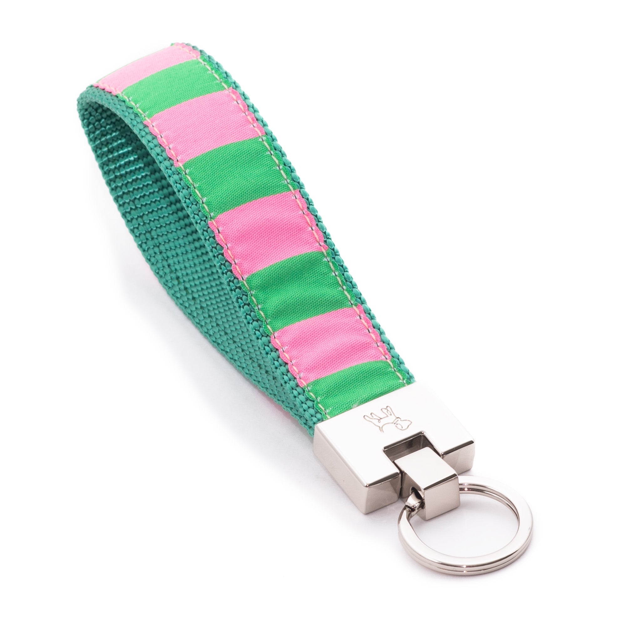 Cabana Stripe Key Ring | Southlake Paws