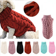 Cable Knit Turtleneck Dog Sweater