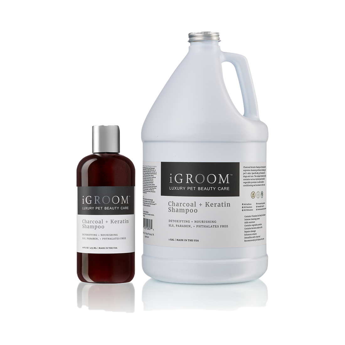 Pet Charcoal and Keratin Shampoo Gallon by iGroom