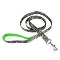 Load image into Gallery viewer, EcoBark Camo Dog Leash by Southlake Paws, featuring a padded comfort grip and camo design, available in 4ft, 5ft, and 6ft len

