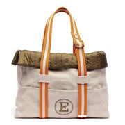 Canvas Bag And Military Green Dog Carrier