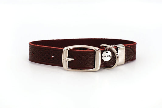 Z Celtic Style Leather Dog Collar - image 8