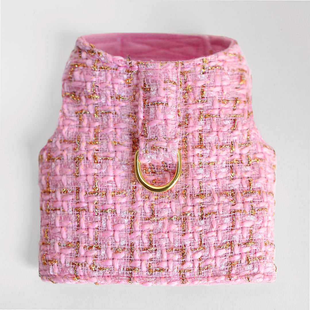 Chantel Tweed Dog Faux Fur Handmade Handmade in the USA Harness - Designer Dog Harness from Southlake Paws