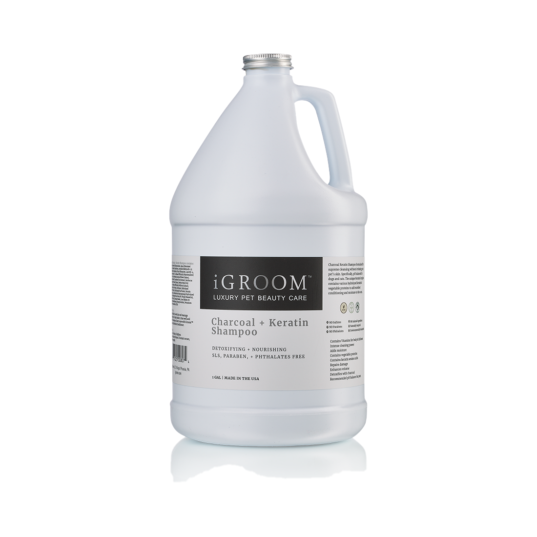 Pet Charcoal and Keratin Shampoo Gallon by iGroom