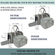 Mr. Peanut's Gold Series Standard Size Airline Compliant Expandable Pet Carrier