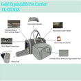 Load image into Gallery viewer, Mr. Peanut's Gold Series Standard Size Airline Compliant Expandable Pet Carrier - Southlake Paws

