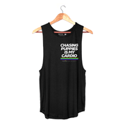 Chasing Puppies Is My Cardio Relaxed Women’s Tank | Gift for Dog Lovers