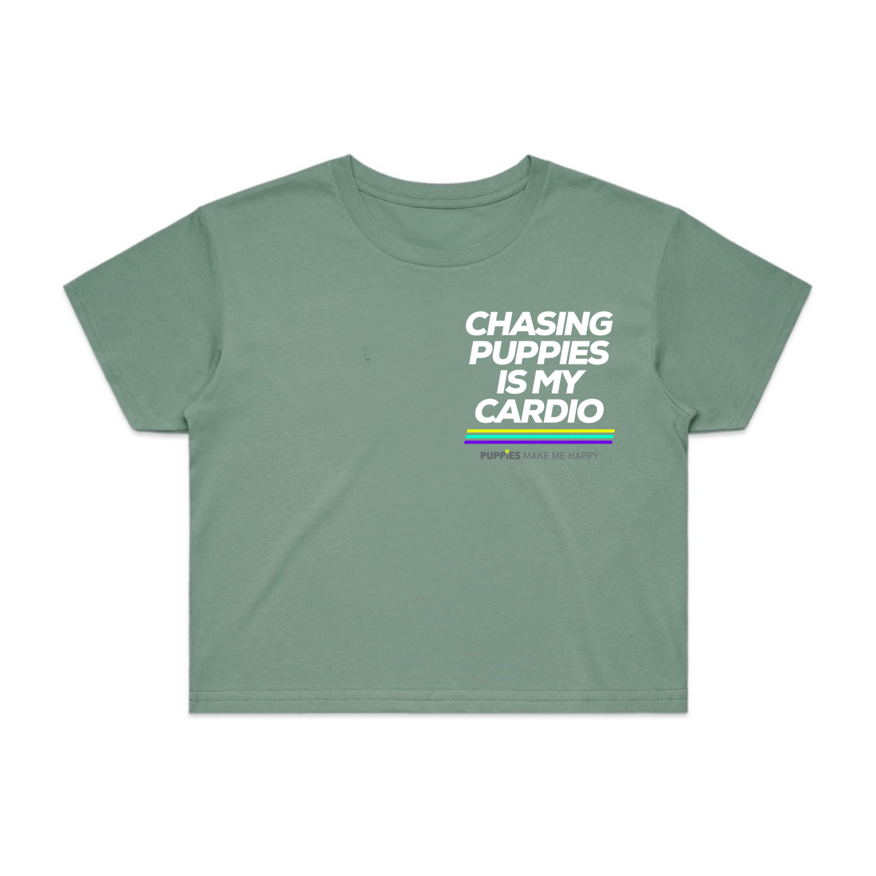 Chasing Puppies is my Cardio | Crop Tee