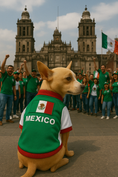 Load image into Gallery viewer, Parisian Pet 'Team Mexico' Dog & Cat T-Shirt – Patriotic Dog Shirt, Perfect for Soccer Fans – Red, White, Green
