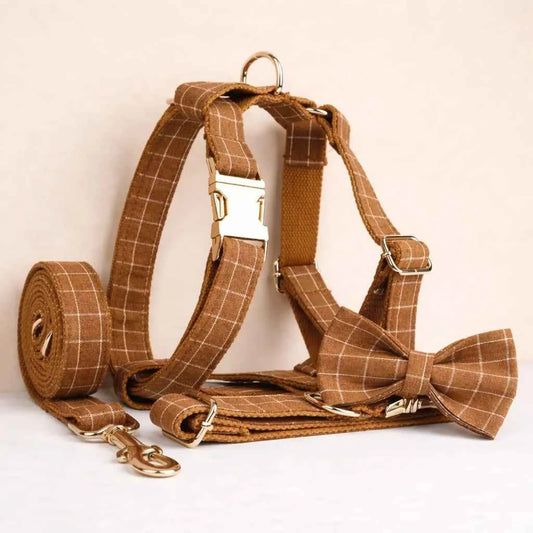 Classic Brown Plaid Set