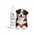 Load image into Gallery viewer, Southlake Paws Deep Cleaning Paw Spray for Dogs in a spray bottle, with a happy puppy sitting beside it.
