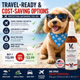 Load image into Gallery viewer, Dog Sunscreen with Aloe Vera Moisturizer by Southlake Paws, featuring a travel-friendly bottle and a happy dog wearing sungla
