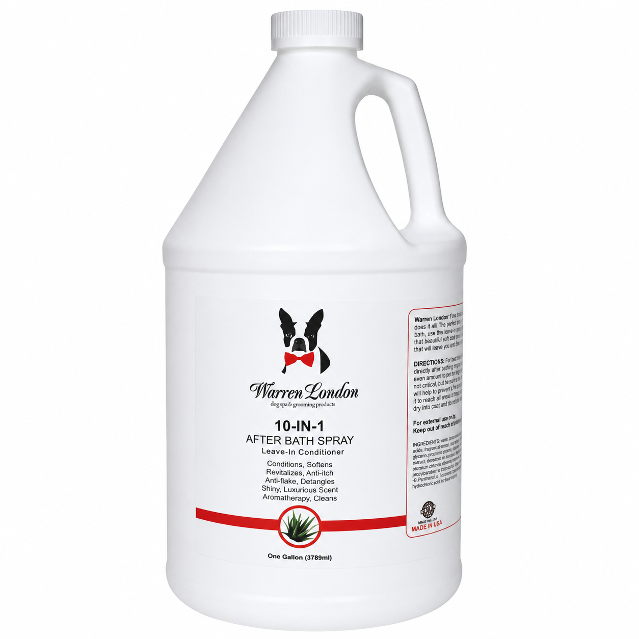 Southlake Paws 10-In-1 After Bath Spray in a one-gallon container, designed for conditioning and cleaning pets post-bath.