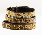 TKC Cheetah Beaded Dog Collar