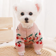 Pink Cherry Dog Sweater