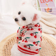 Pink Cherry Dog Sweater