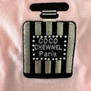 Chanel-Inspired Chewnel Perfume Bottle Embroidered Dog T-Shirt