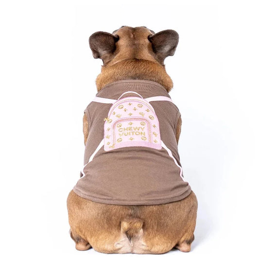 Chewy Vuitton Embroidered Dog T-Shirt - Southlake Paws