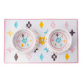 Load image into Gallery viewer, White Chewy Vuiton Bowls & Mat Bundle
