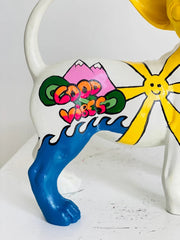 Chihuahua with Good Vibes Statue