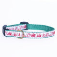 Load image into Gallery viewer, Christmas Toile Small Breed Dog Collar

