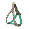 Load image into Gallery viewer, Up Country Christmas Sparkle Plaid Dog Cast Brass Dog Harness
