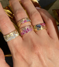 Load image into Gallery viewer, OLIVE & CHAIN Diamond Celestial Signature Cigar Band - Yellow Gold, 7.5
