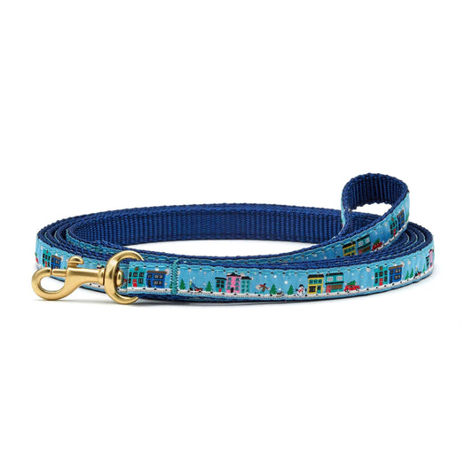 Up Country Christmas Small Breed Dog Leash Made in USA